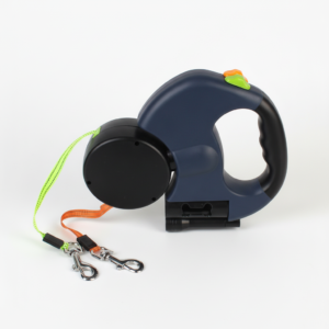 Retractable Dual Dog Leash with LED